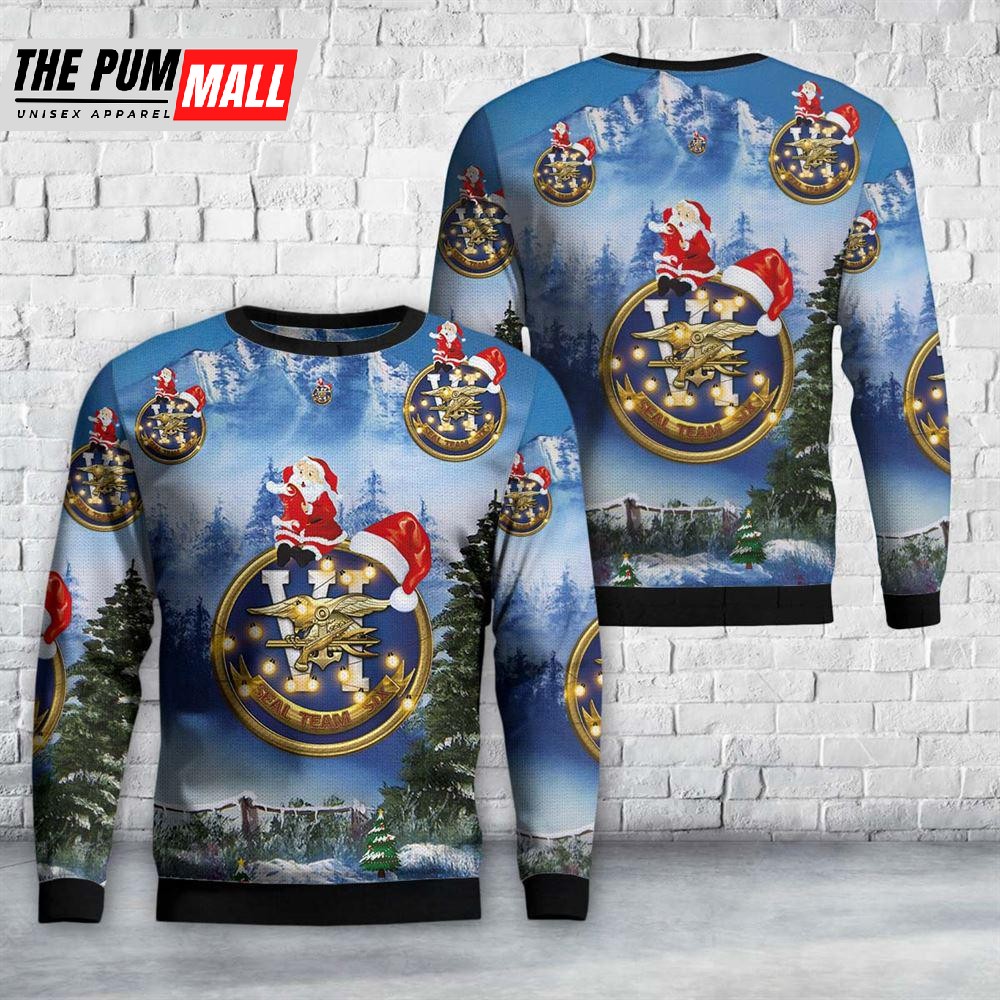 US Navy SEAL Team 6 Christmas Sweater Gift For Christmas