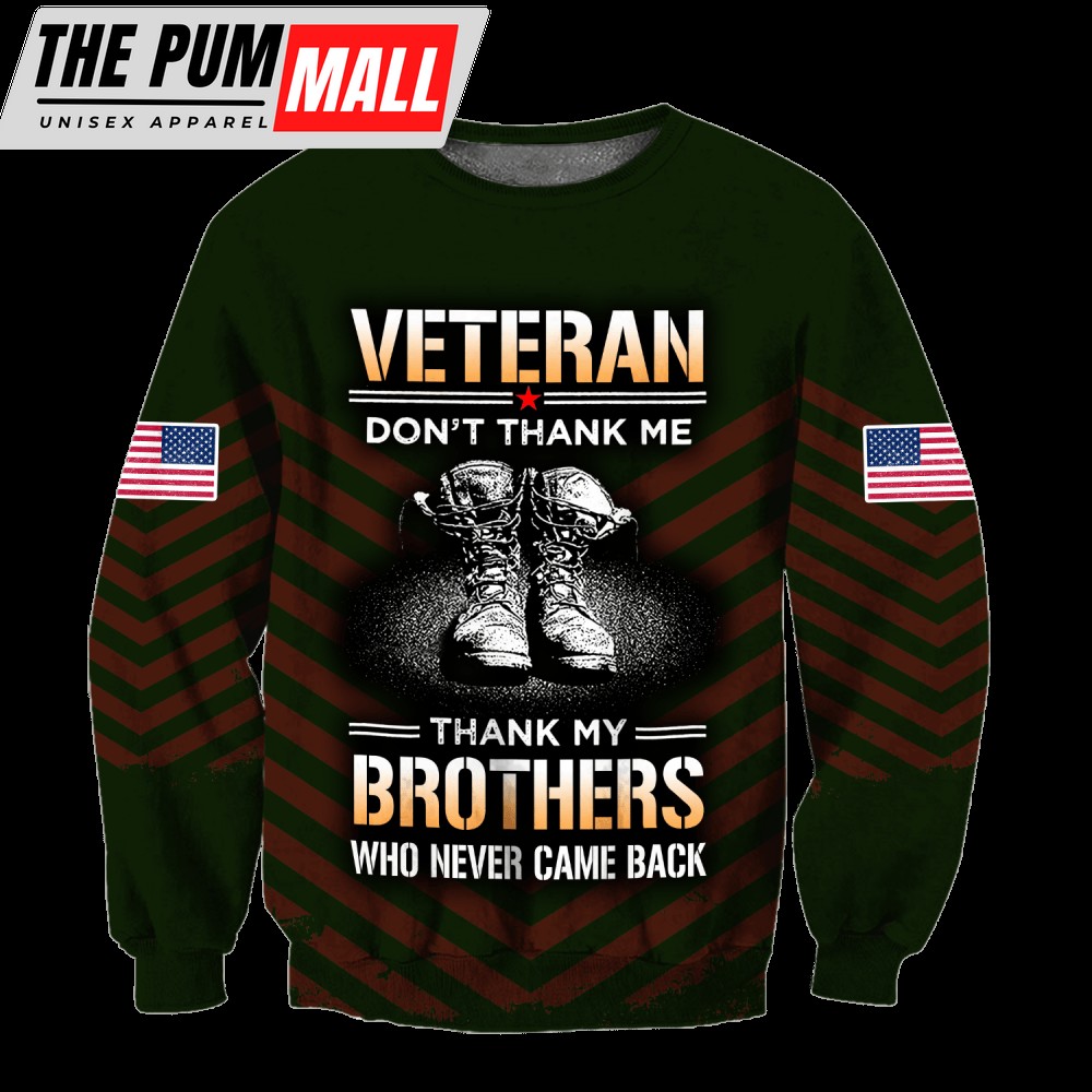 US Veteran Ugly Christmas Sweater: Honoring Brothers Who Never Came Back Christmas Gift