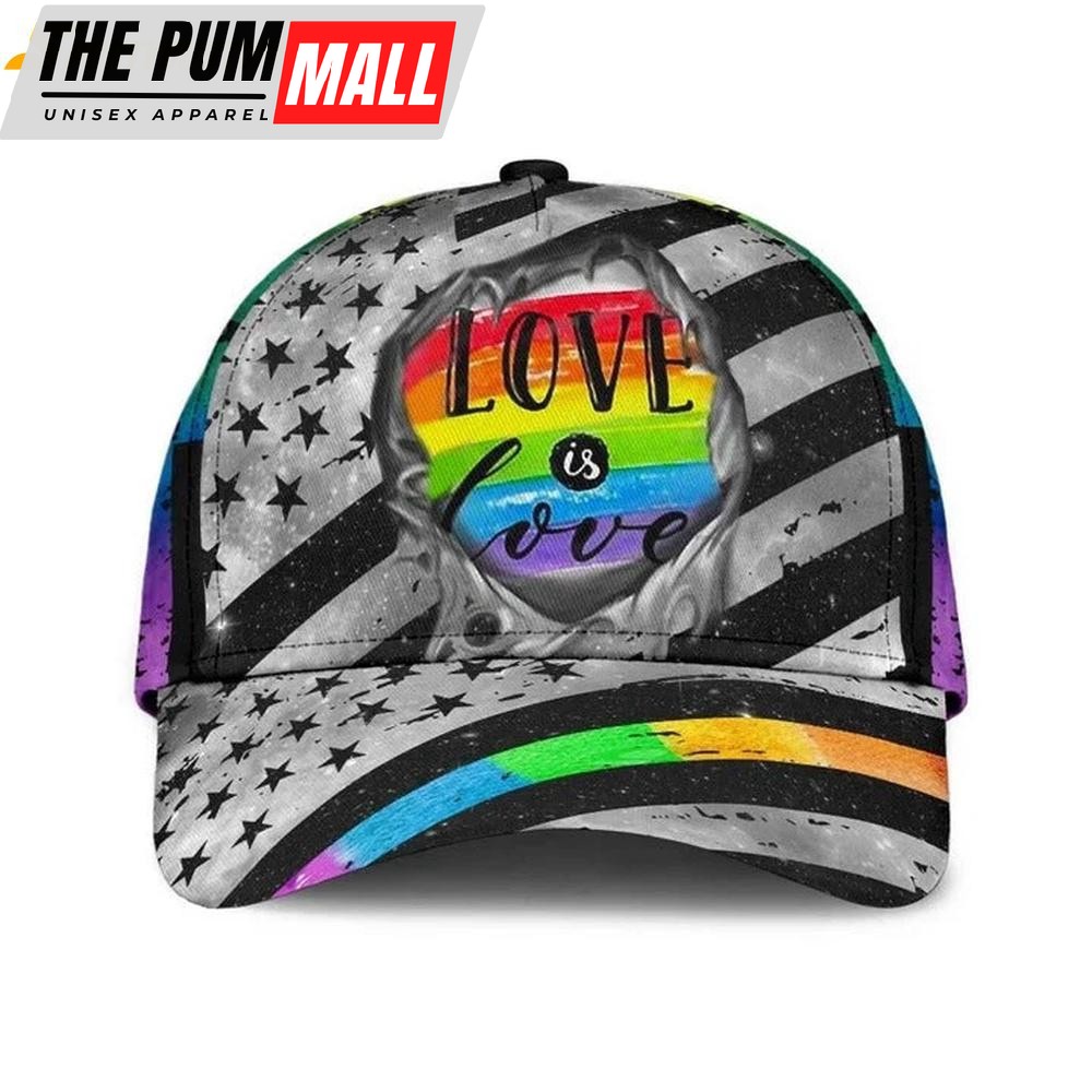 USA Flag Love Is Love Lgbt Classic Baseball Cap