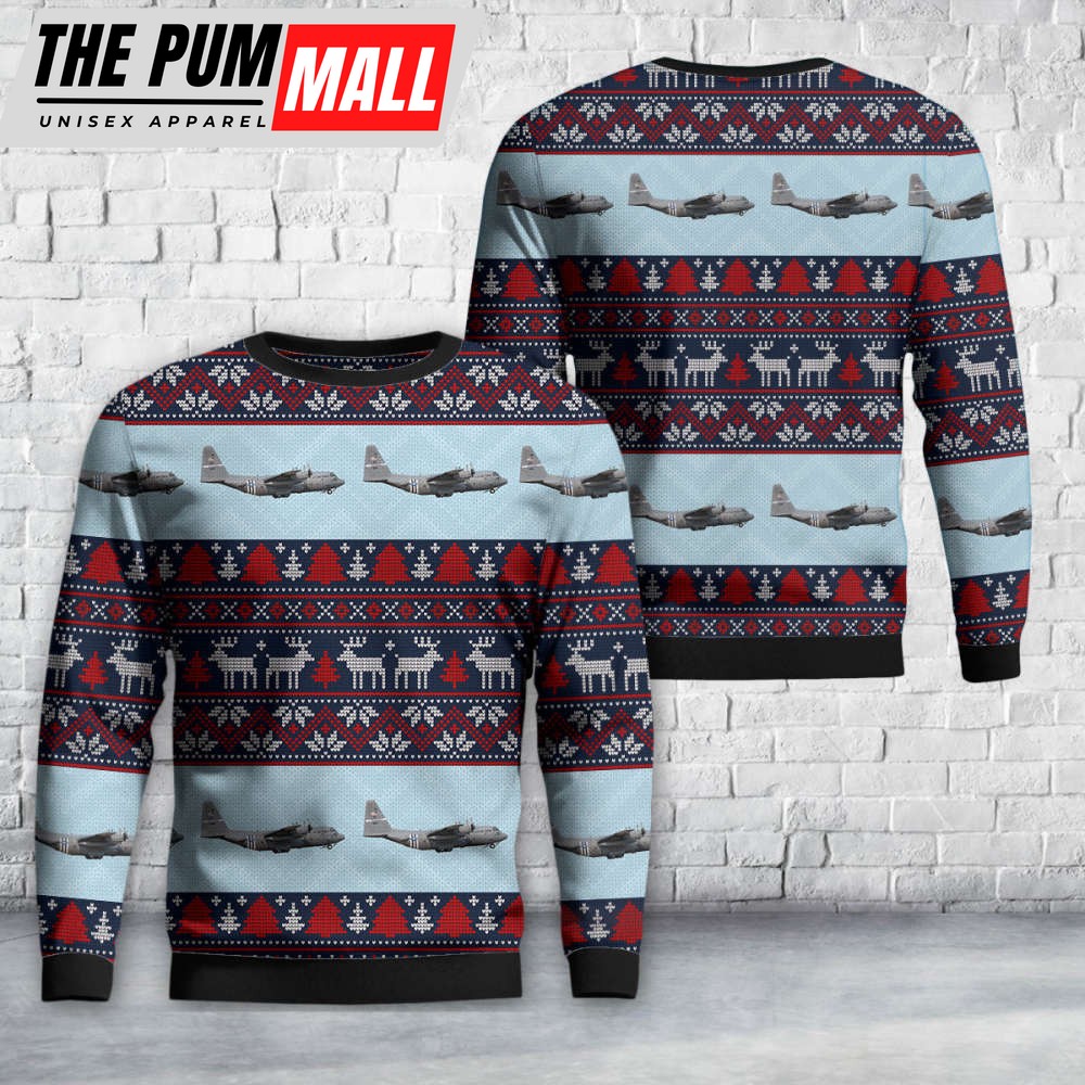 USAF 123rd Airlift Wing C-130J Hercules Christmas Sweater
