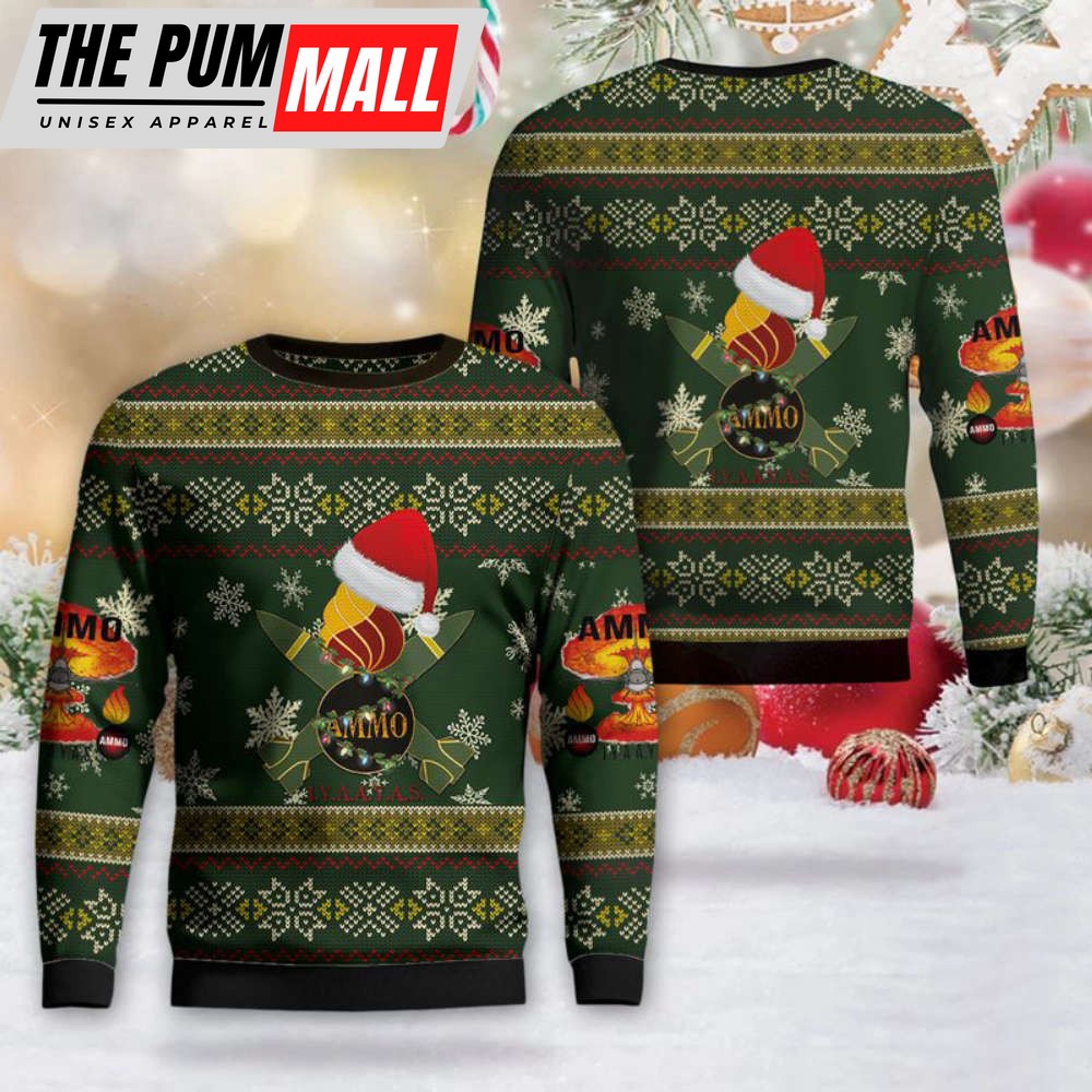 USAF Ammo Pisspot Christmas Sweater 3D DLHH0711BG03