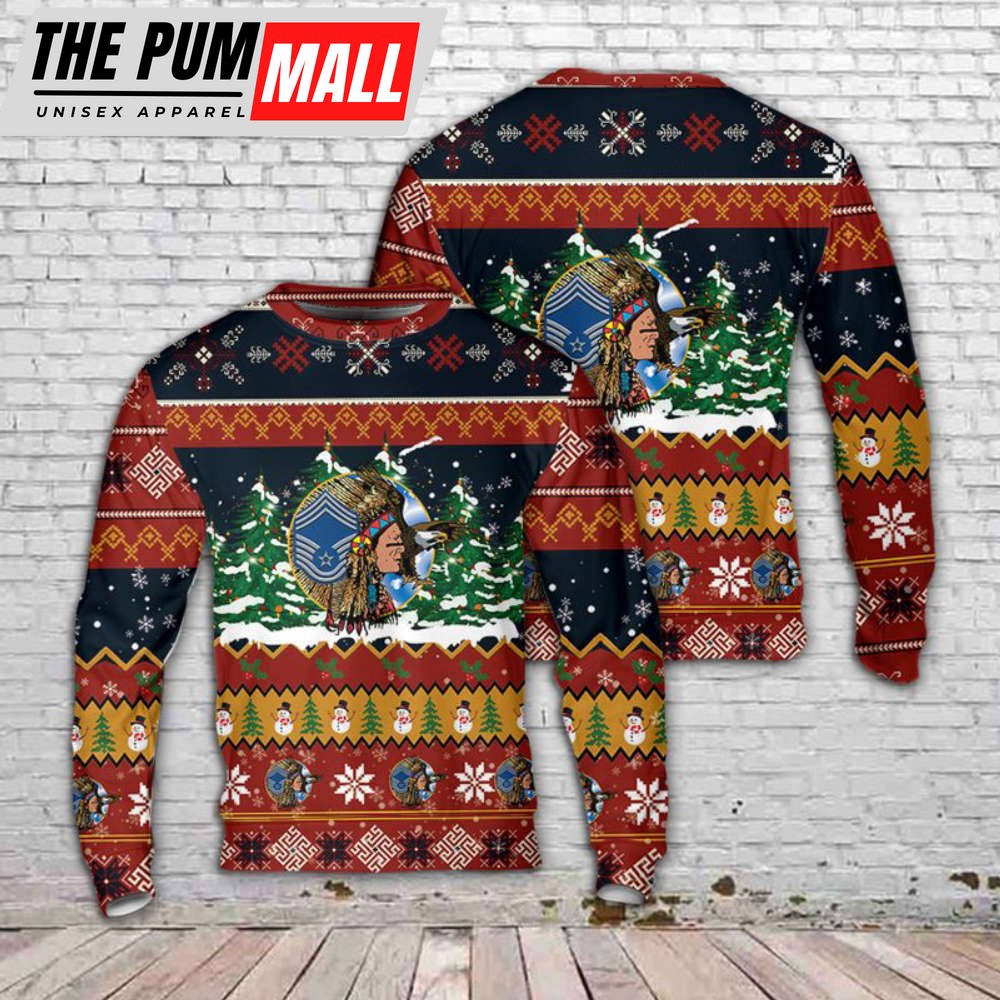 Usaf Chief Head – Chief Master Sergeant Of The Air Force Christmas Sweater Gift For Christmas
