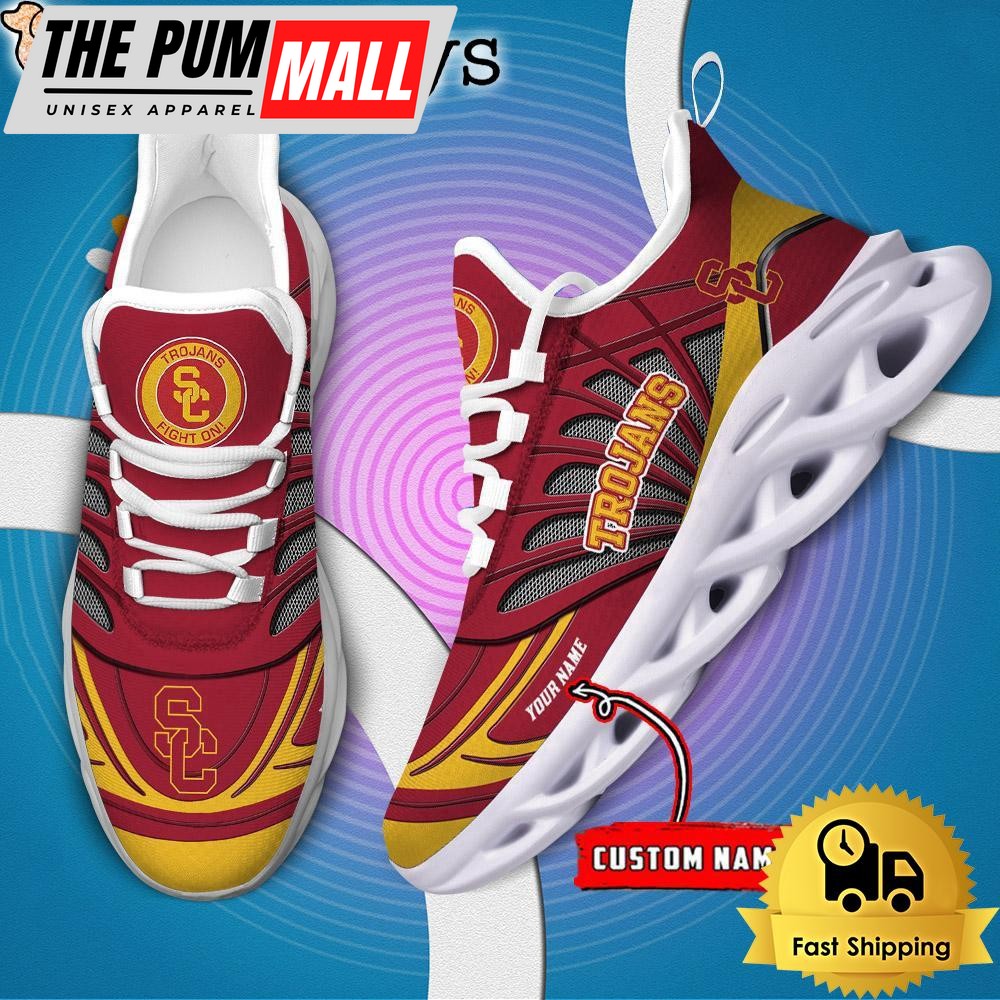USC Trojans NCAA Custom Max Soul Shoes Sneaker