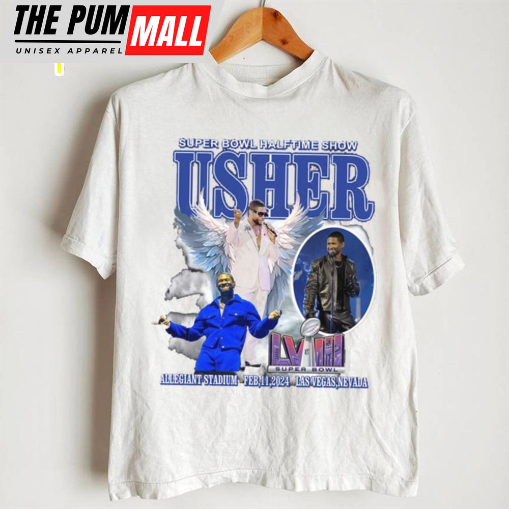 Usher Super Bowl 2025 Halftime Show Graphic Tee Music Concert Shirt