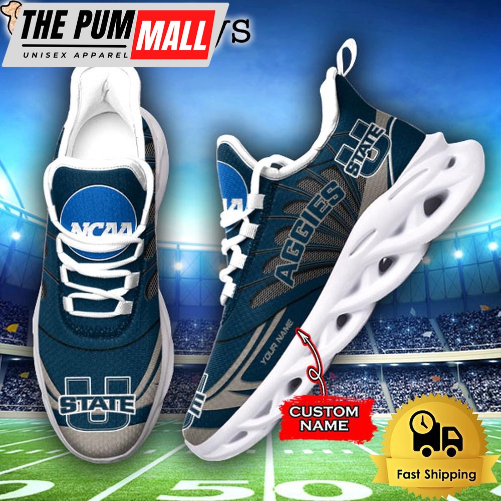 Utah State Aggies NCAA Custom Max Soul Shoes Sneakers