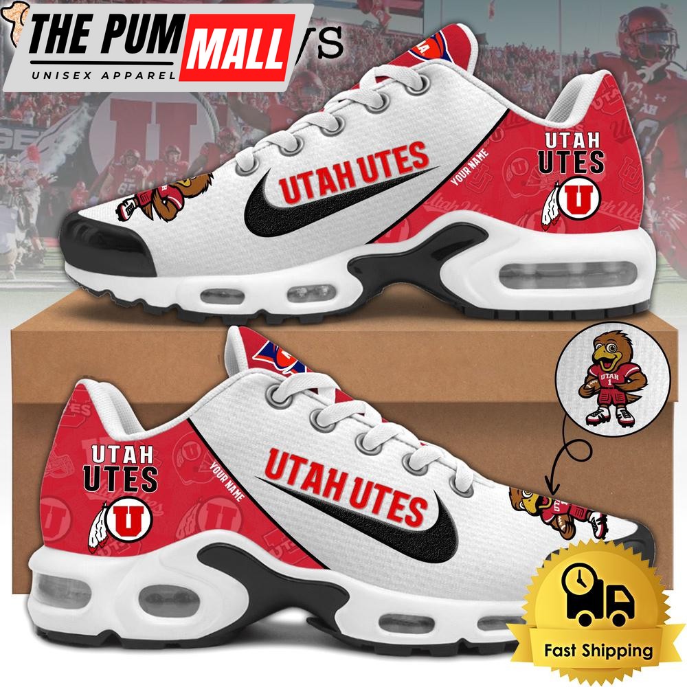 Utah Utes Football Mascot Symbol Custom Air Max Plus Shoes