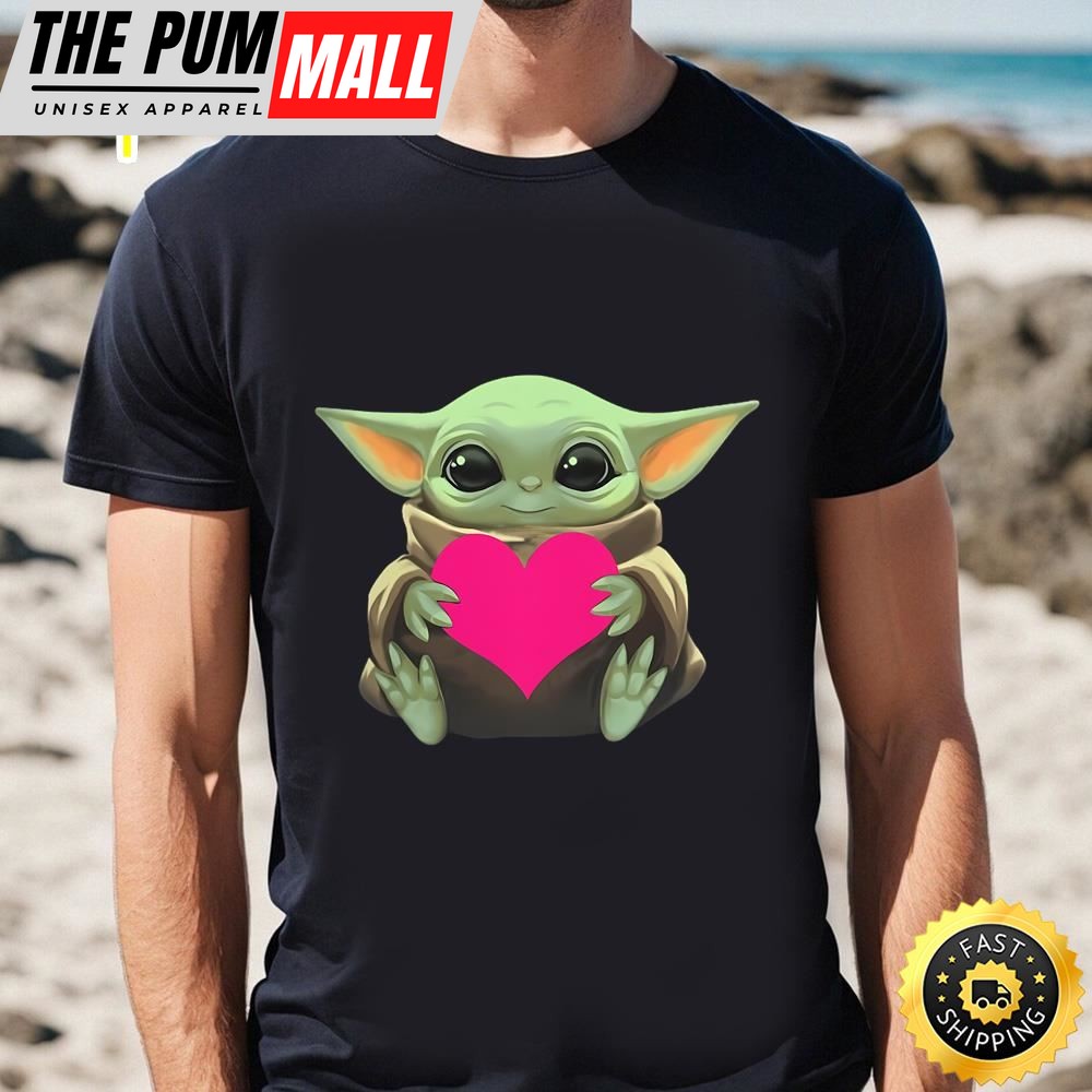 Valentines Day Baby Yoda Heart Funny Shirt