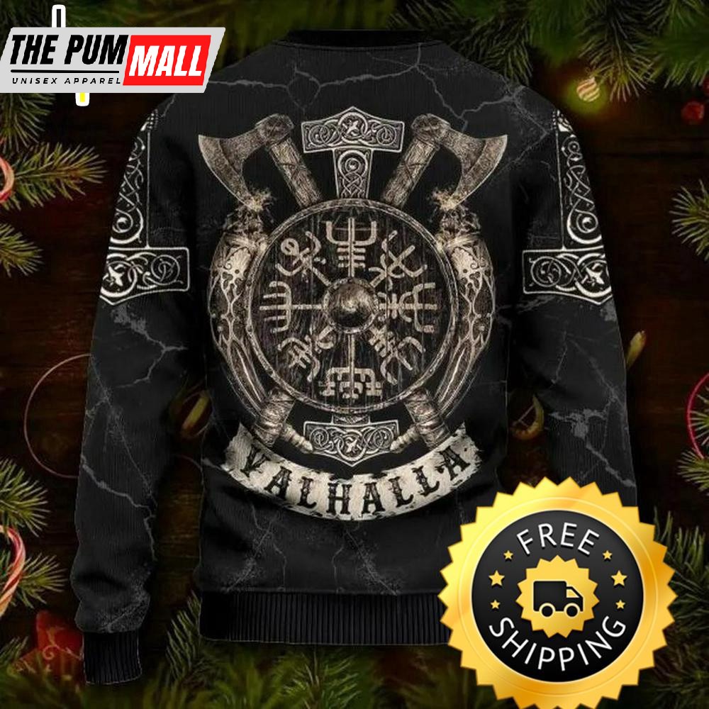 valhalla-vegvisir-pattern-viking-ugly-christmas-sweater-viking-ugly-sweater-6a4qh8ae Valhalla Vegvisir Pattern Viking Ugly Christmas Sweater, Viking Ugly Sweater