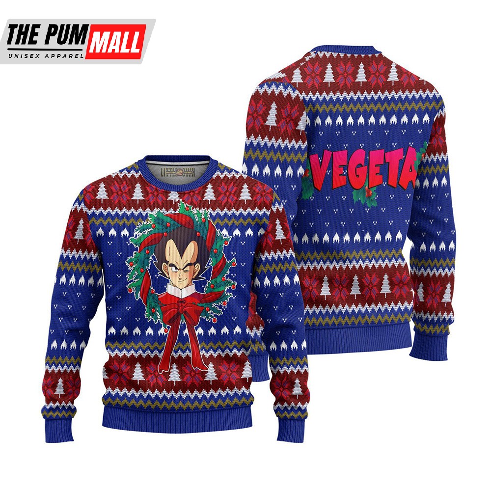 Vegeta Dragon Ball Ugly Christmas Anime Xmas Gift Sweater