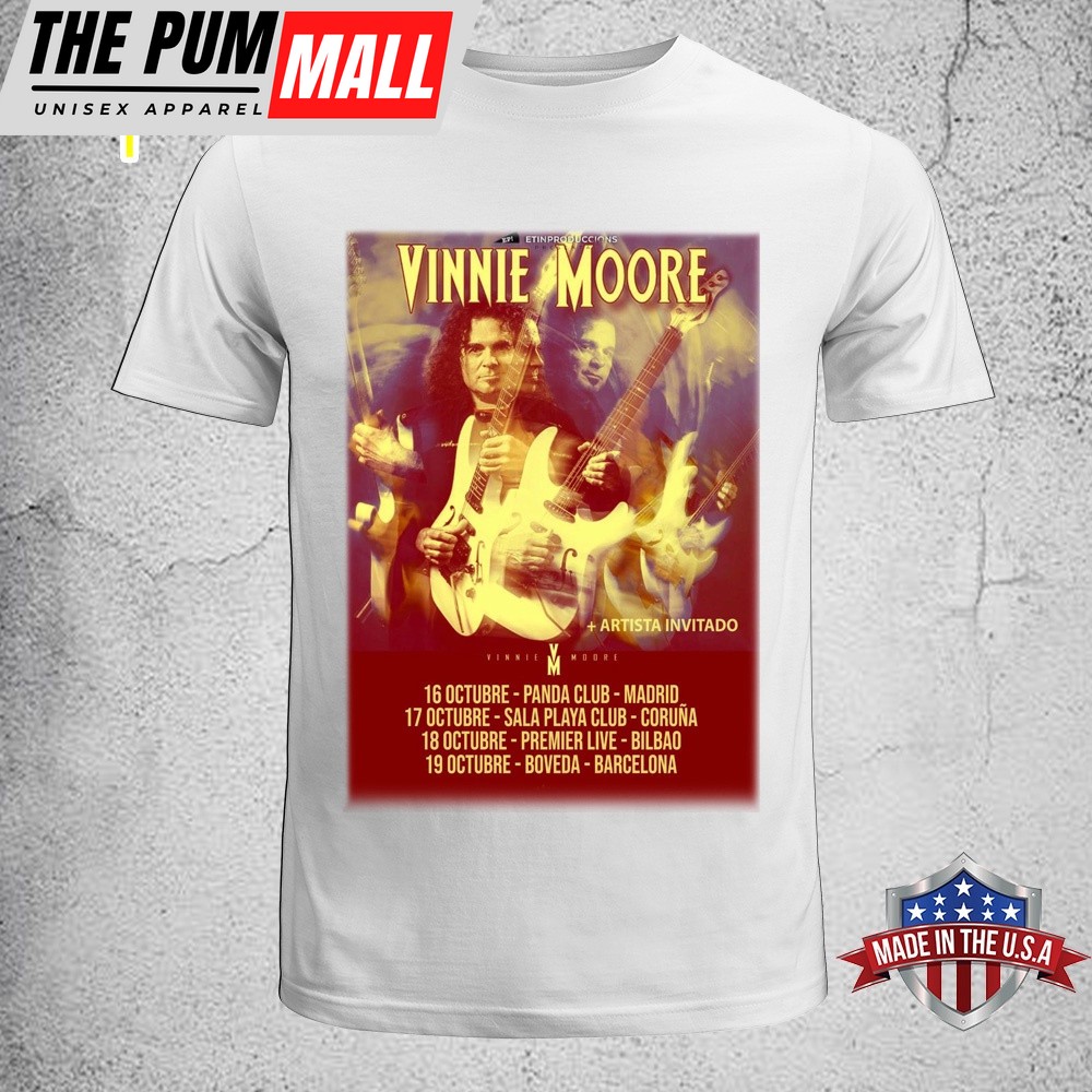 Vinnie Moore – Spanish Tour 2025 Unisex T-Shirt