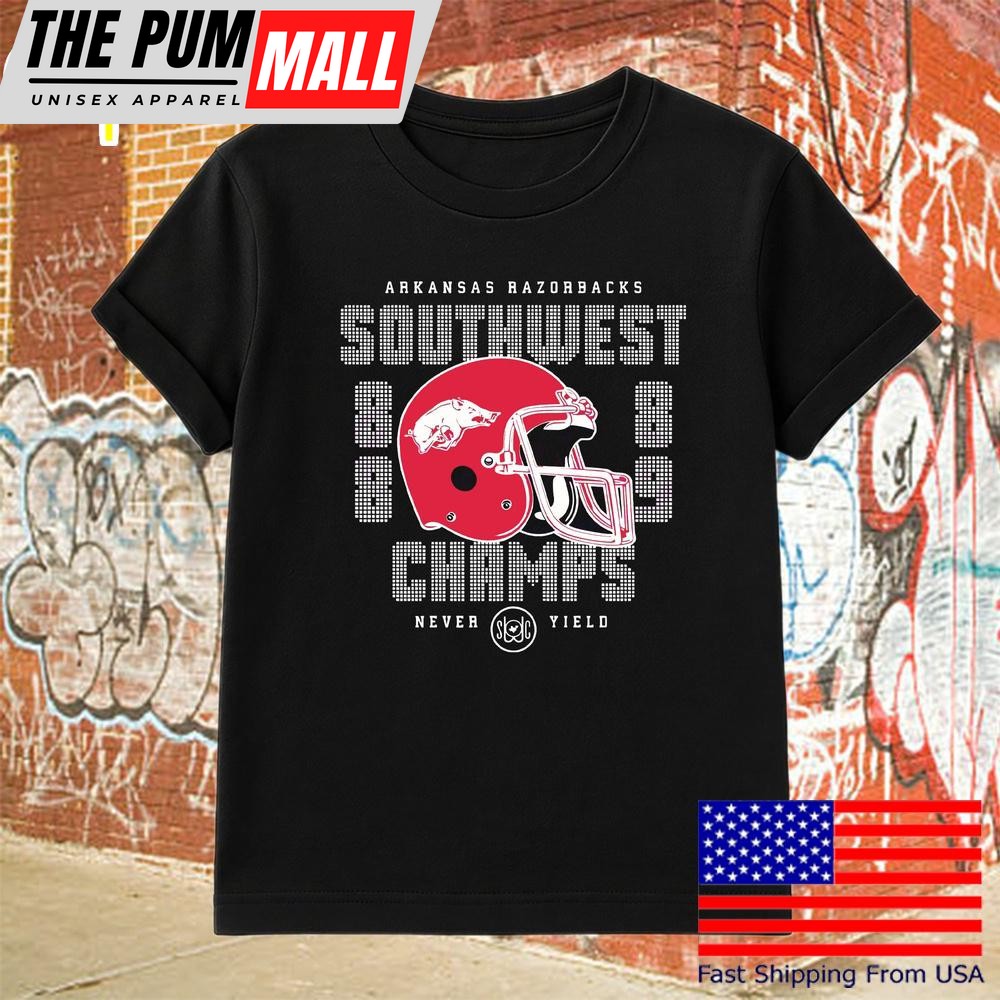 Vintage Arkansas Razorbacks College Football 1988 And 1989 Swc T-Shirt