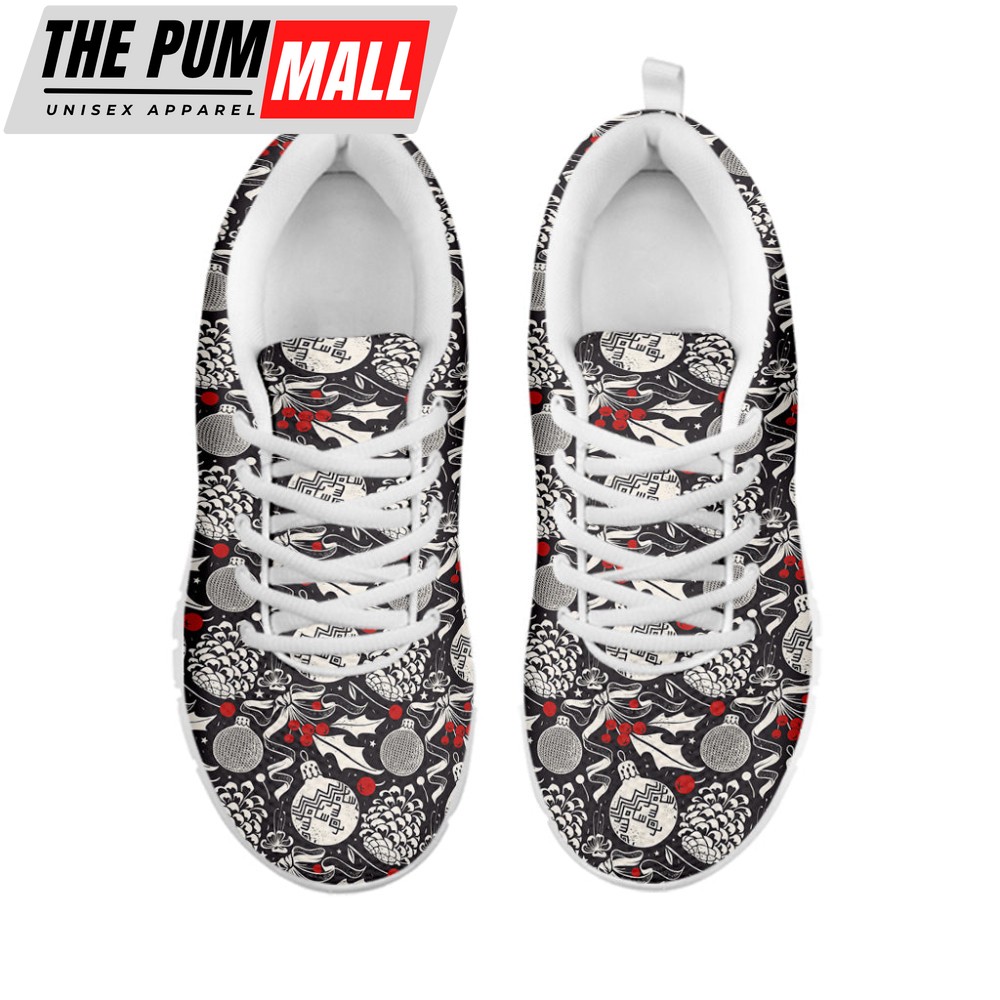 vintage-christmas-decorations-print-white-running-shoes-gift-for-men-and-women-9nsaivmx Vintage Christmas Decorations Print White Running Shoes, Gift For Men And Women