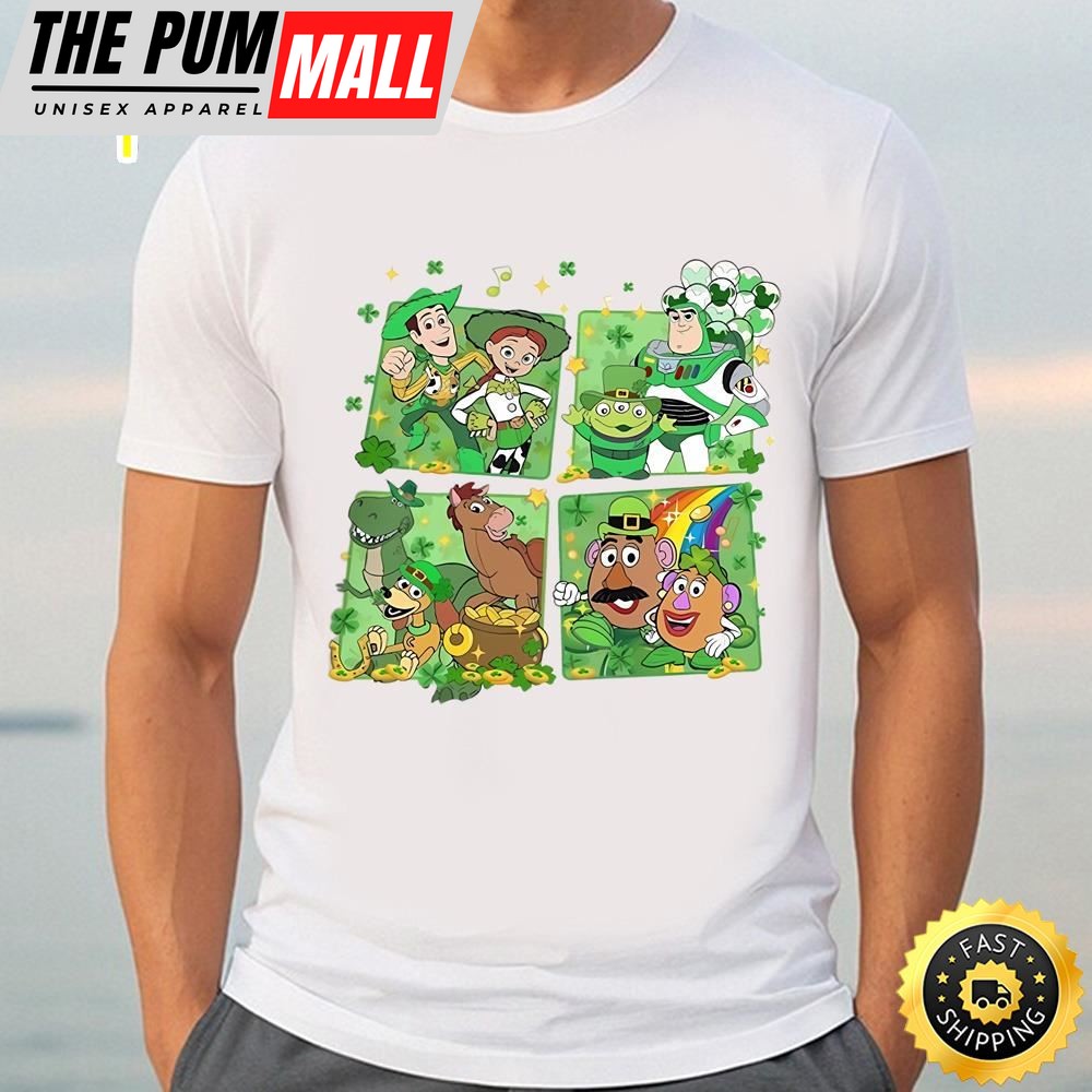 Vintage Disney Toy Story Family St Patricks Day Shirt