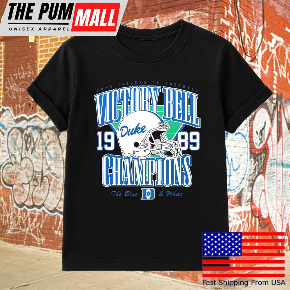 Vintage Duke Football Helmet 1989 Victory Bell Champions T-Shirt
