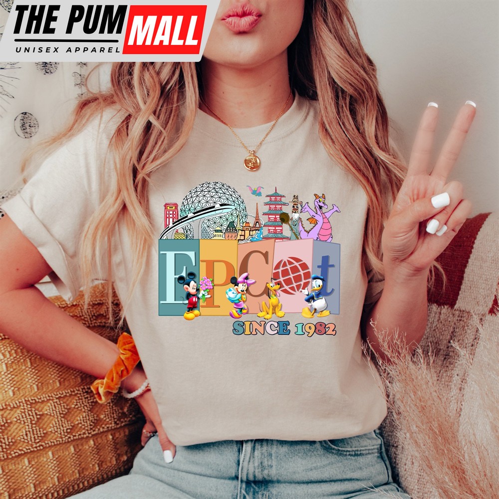 Vintage Epcot World Traveler Since 1982 Disney Family Vacation Shirt