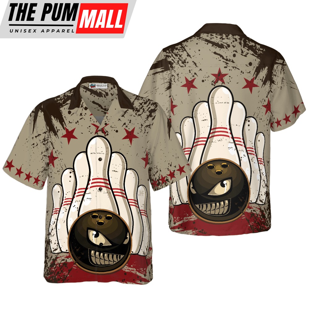 Vintage Hawaiian Bowling Shirt: Unique Gift for Bowling Players Friends & Family