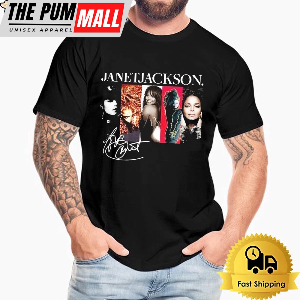 Vintage Janet Jackson Signature Together Again 2024 Tour Unisex T-Shirt