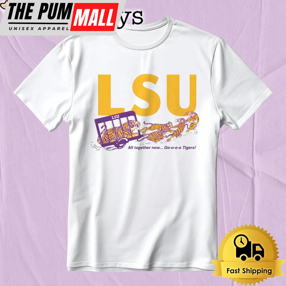 Vintage Lsu Tigers All Together Now College Football T-Shirt