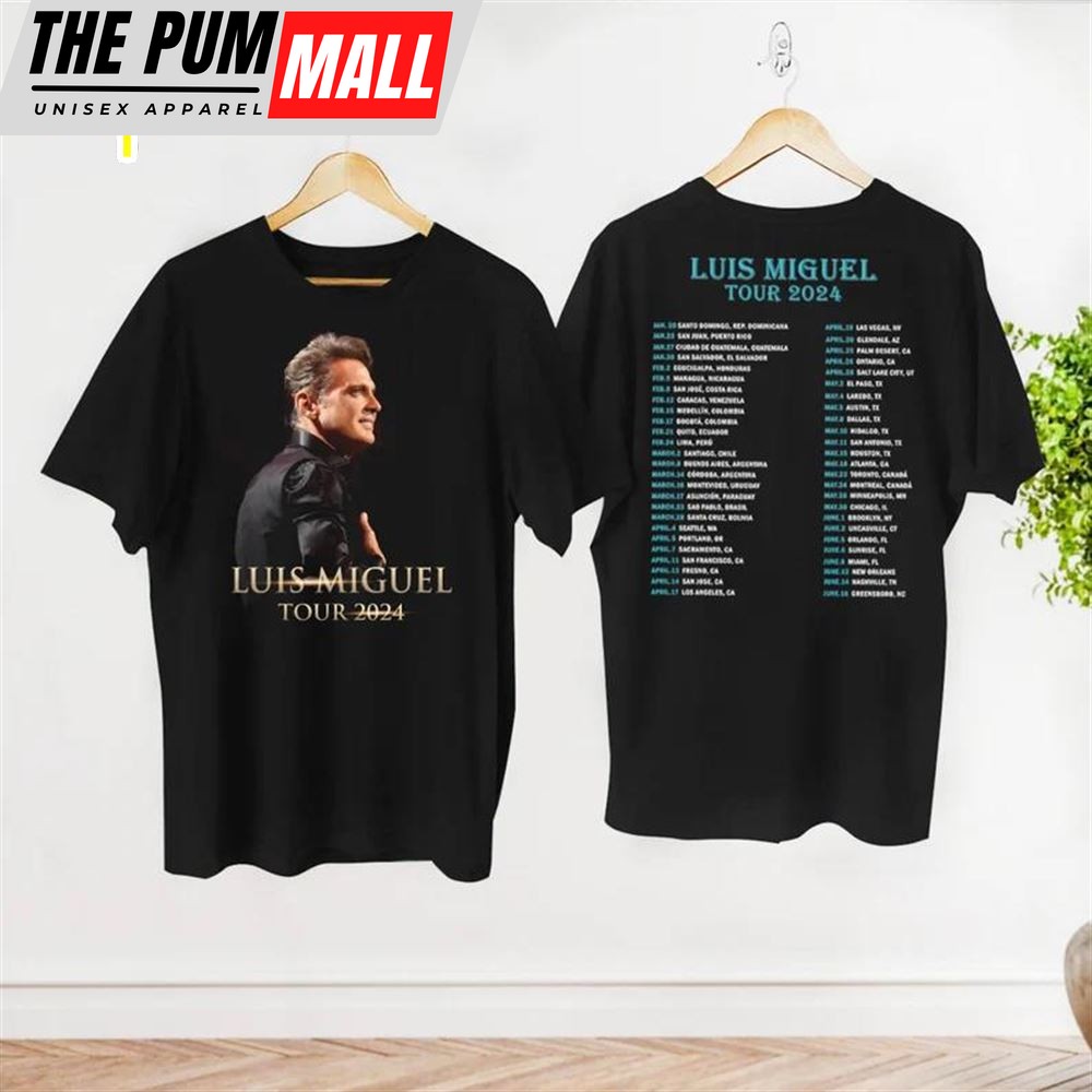 Vintage Luis Miguel Tour 2024 Shirt, Luis Miguel Tour Merch Fan Gift Shirt