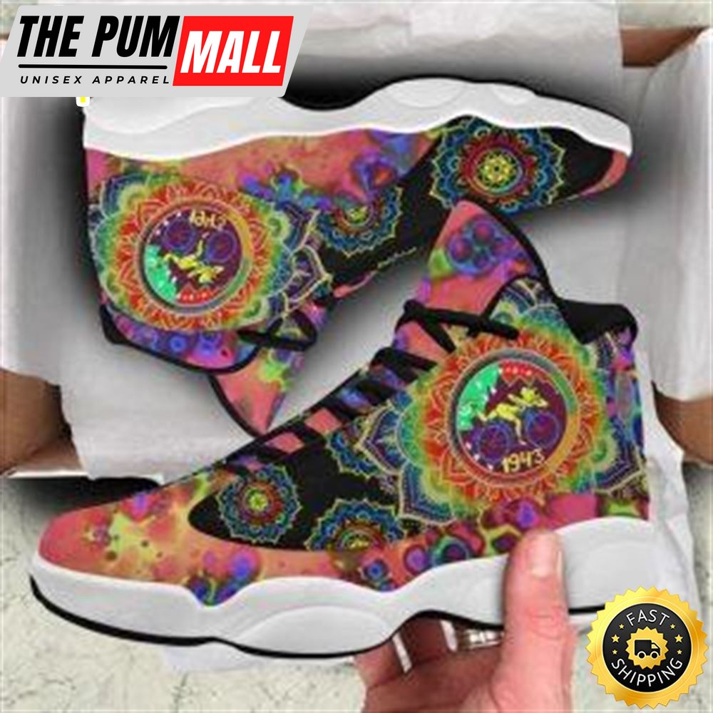 Vintage Mandala Mushroom Colorful All Over Printed Air Jd 13 Sneakers
