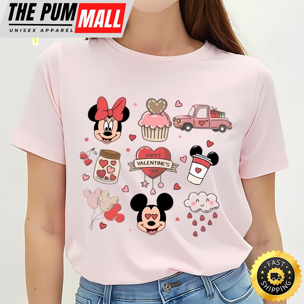 Vintage Mickey Minnie Valentine Shirt, Disney Snacks Shirt…