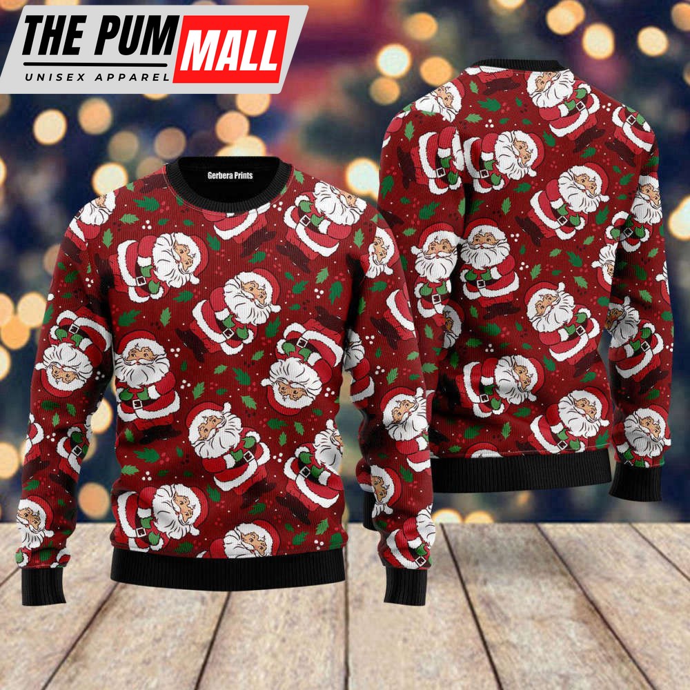 vintage-santa-claus-ditsy-holly-pattern-ugly-christmas-sweater-gift-for-christ-xnb5jse7 Vintage Santa Claus Ditsy Holly Pattern Ugly Christmas Sweater – Gift For Christmas UH2189