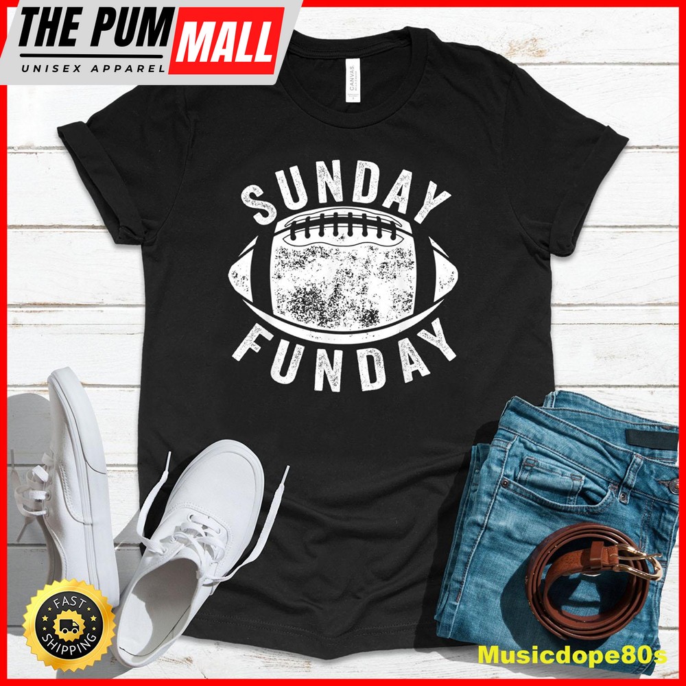 Vintage Sunday Funday Football Sports T-Shirt