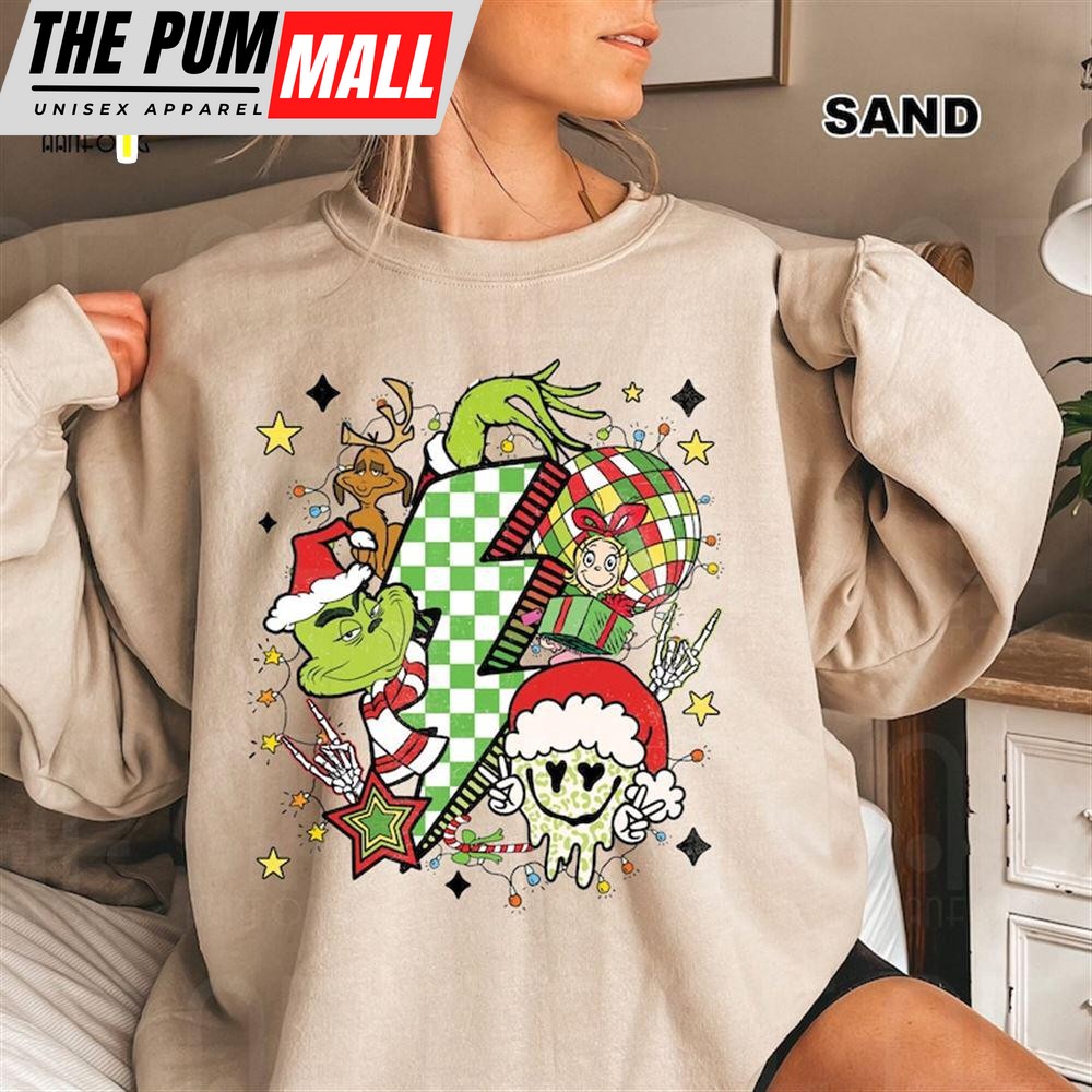 Vintage The Grinch Christmas Sweatshirt, Grinchmas Groovy T-Shirt