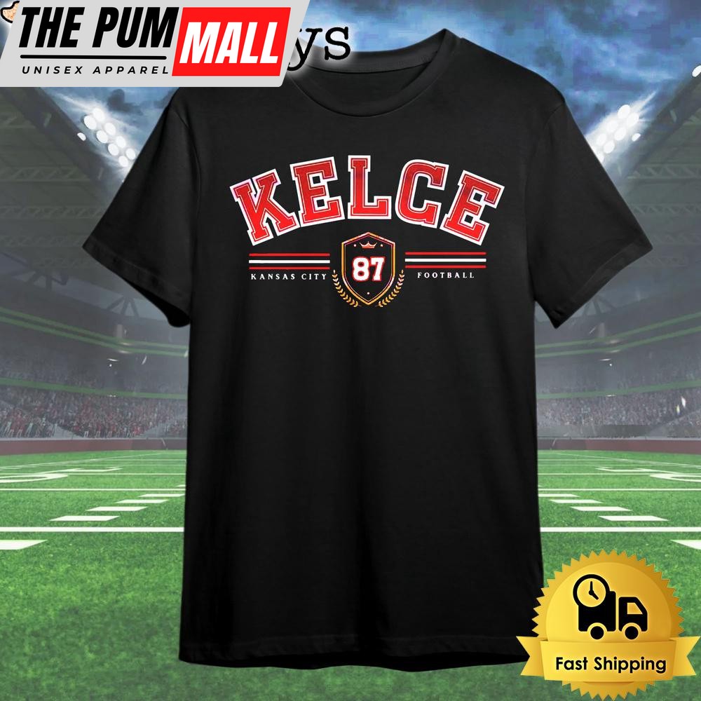Vintage Travis Kelce Number 87 Kansas City Football T Shirt