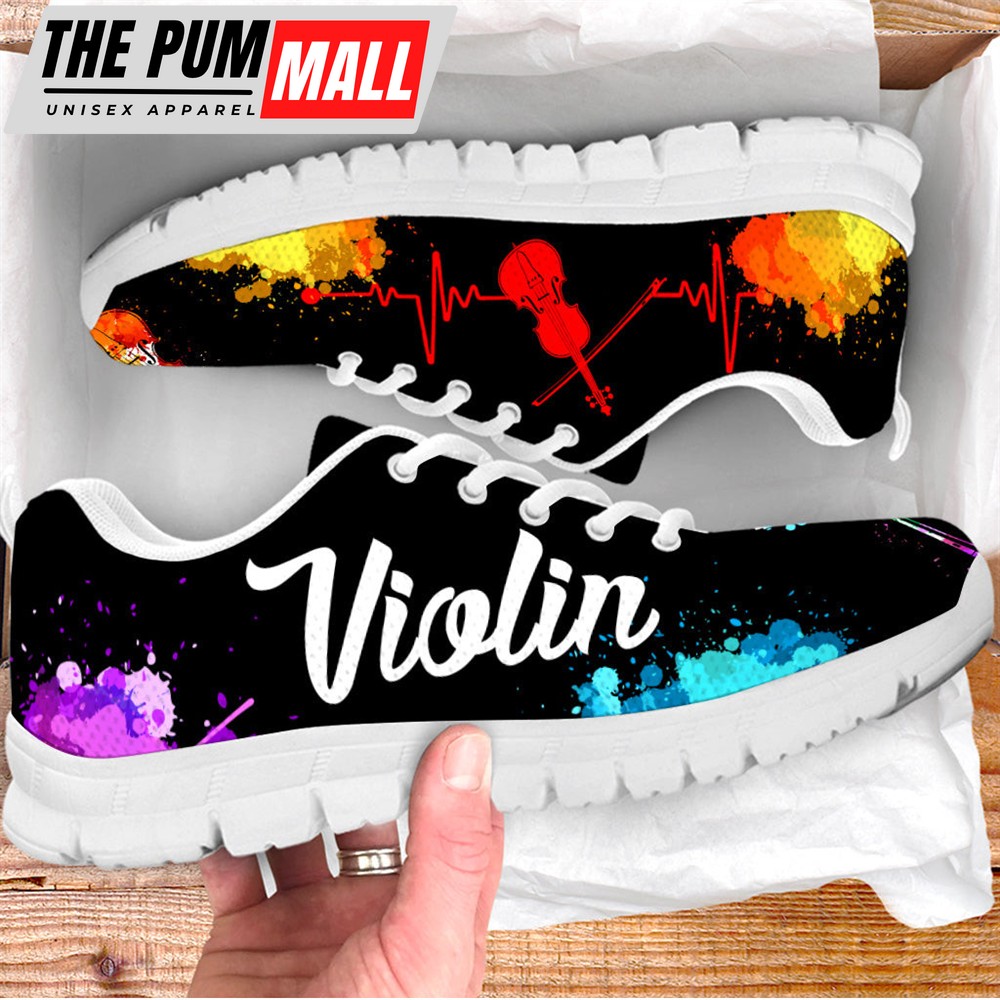 Violin Shoes Art Music Sneaker Running Walking Shoes – Best Gift For Music Lovers