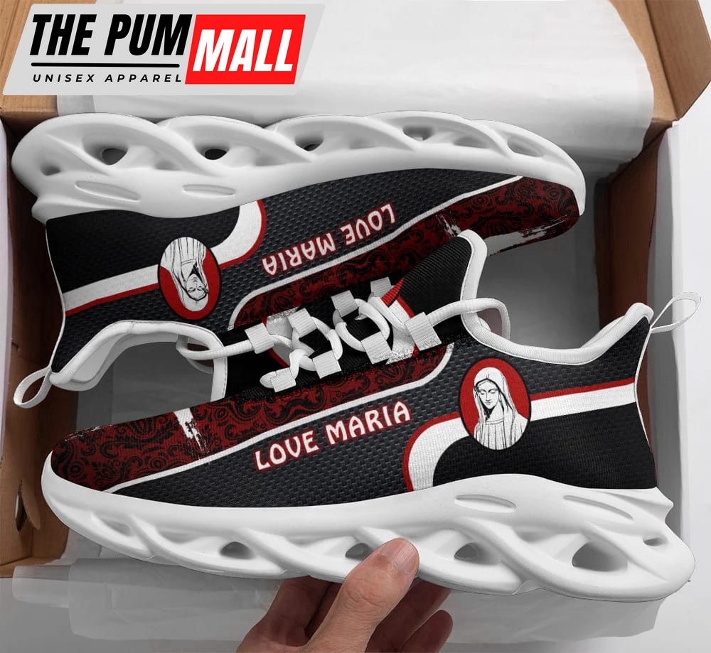 Virgin Mary Running Sneakers Max Soul Shoes – Christian Shoes For Men And Women