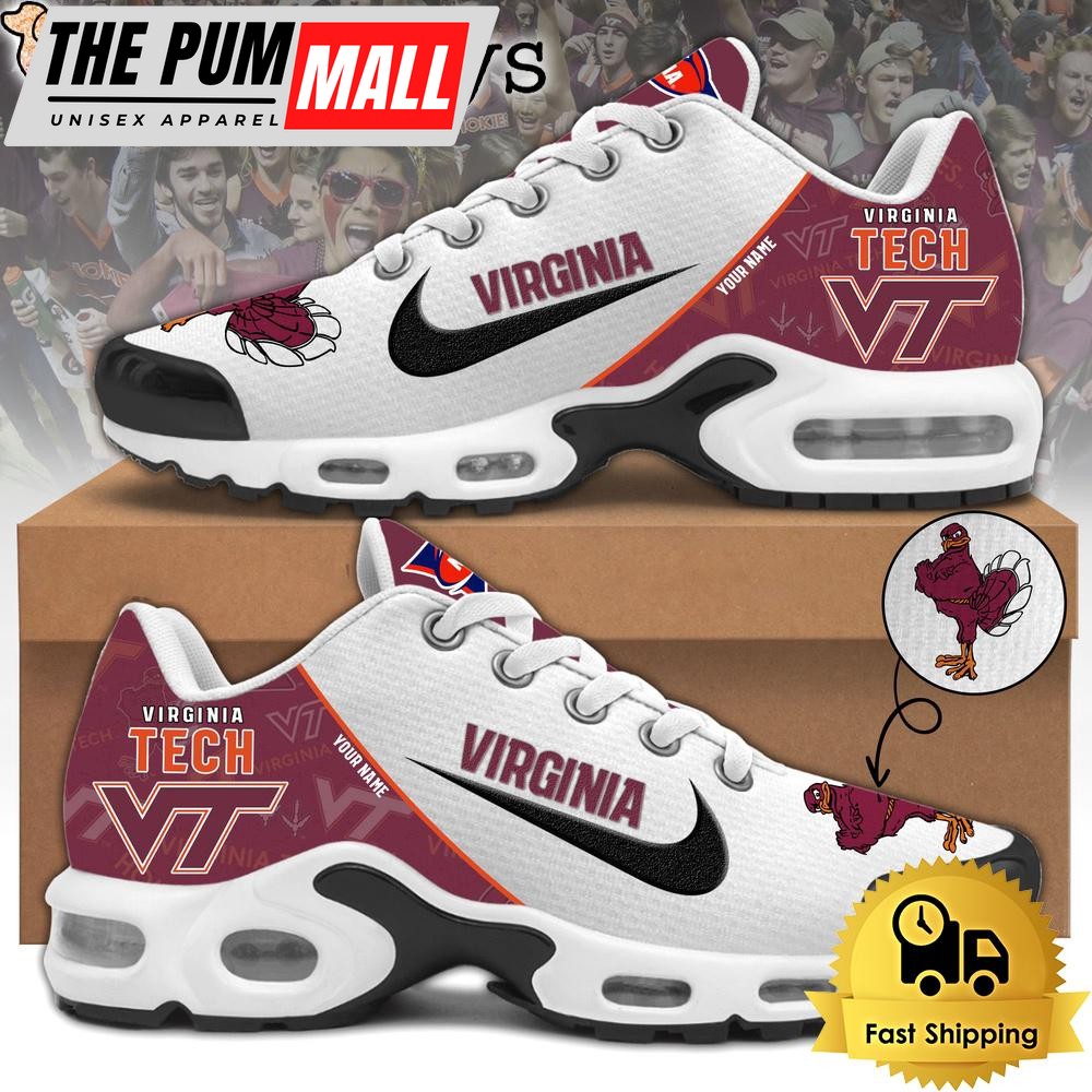 Virginia Tech Football Mascot Symbol Custom Air Max Plus Shoes