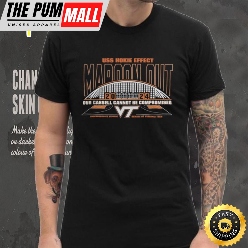 Virginia Tech Hokies Basketball Hokie Effect Maroon Out 2025 T Shirt