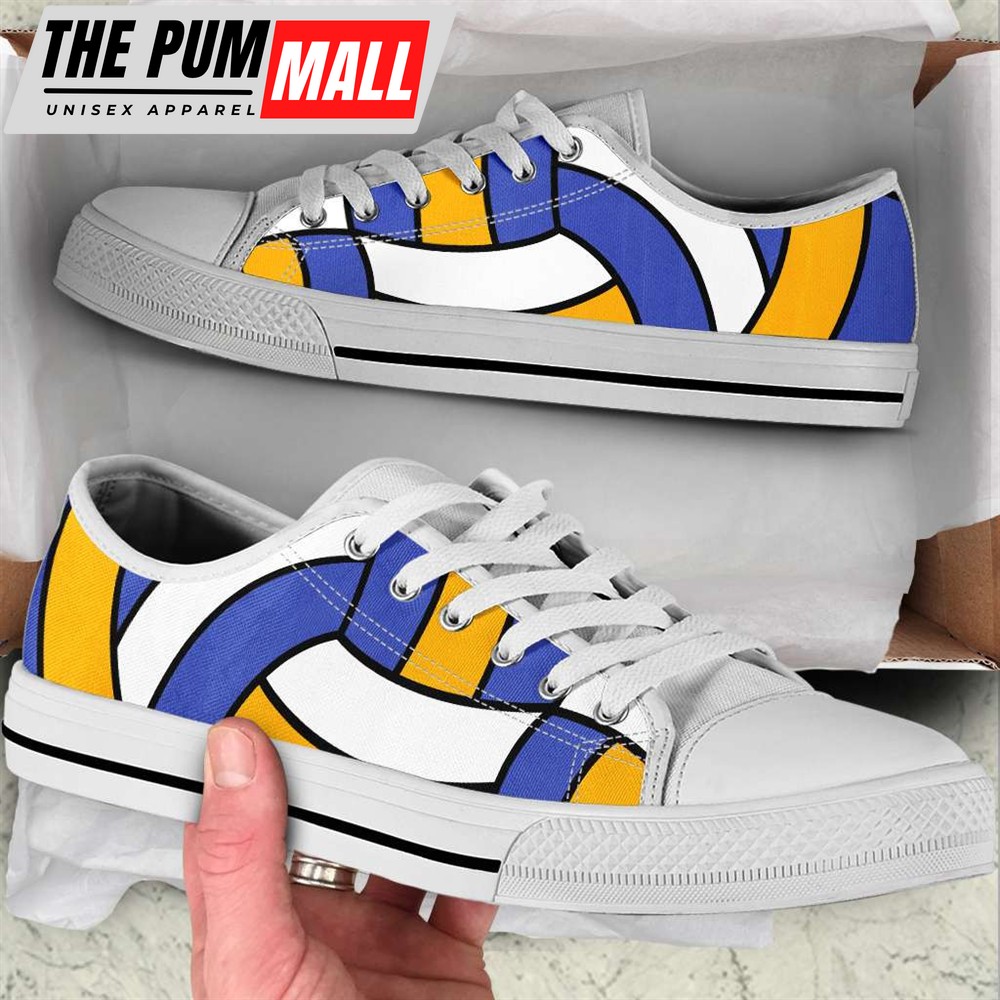 Volleyball Ball Texture Pattern Shortcut Low Top Shoes – Casual Shoes Gift For Adults Malalan