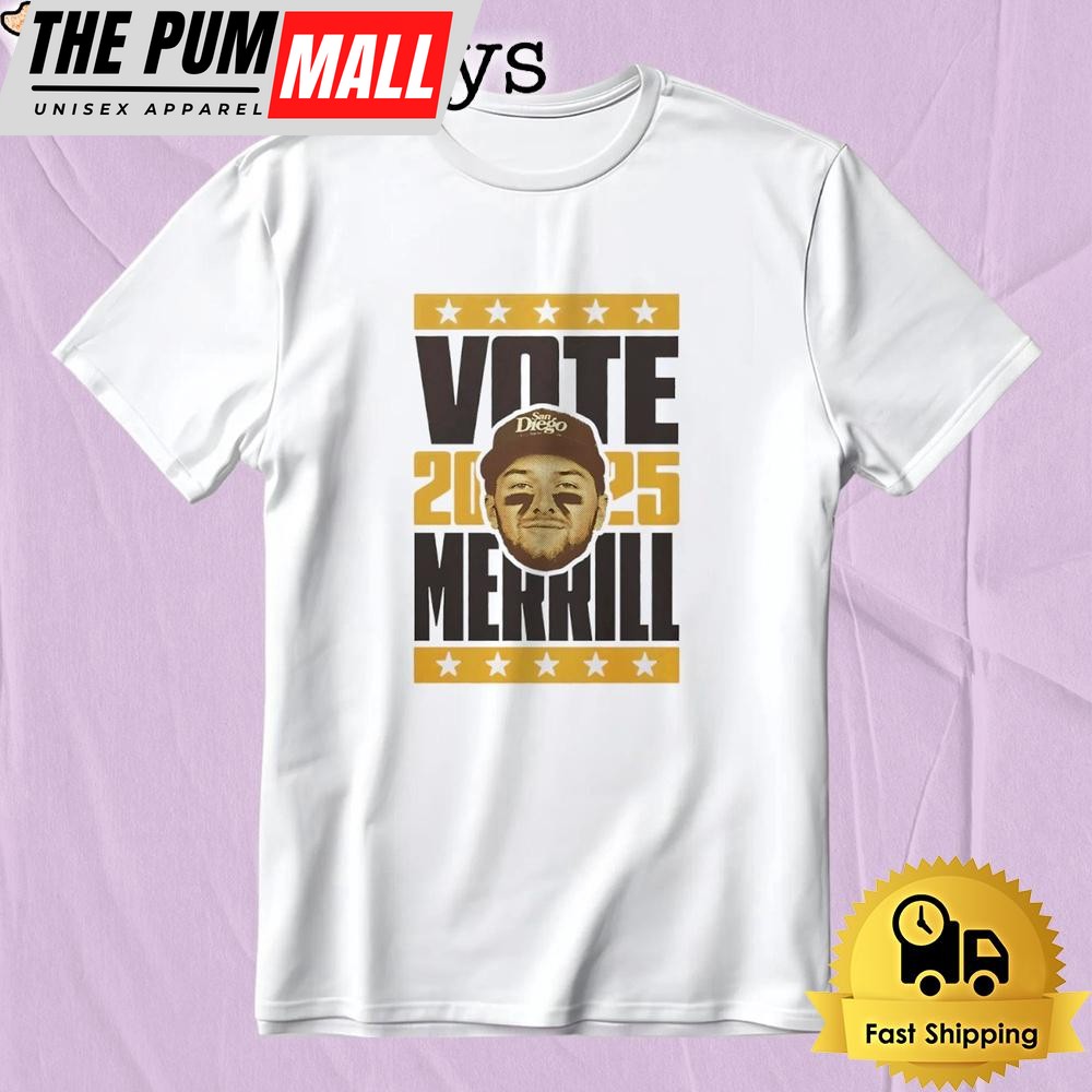 Vote 2025 Jackson Merrill San Diego Padres T-Shirt