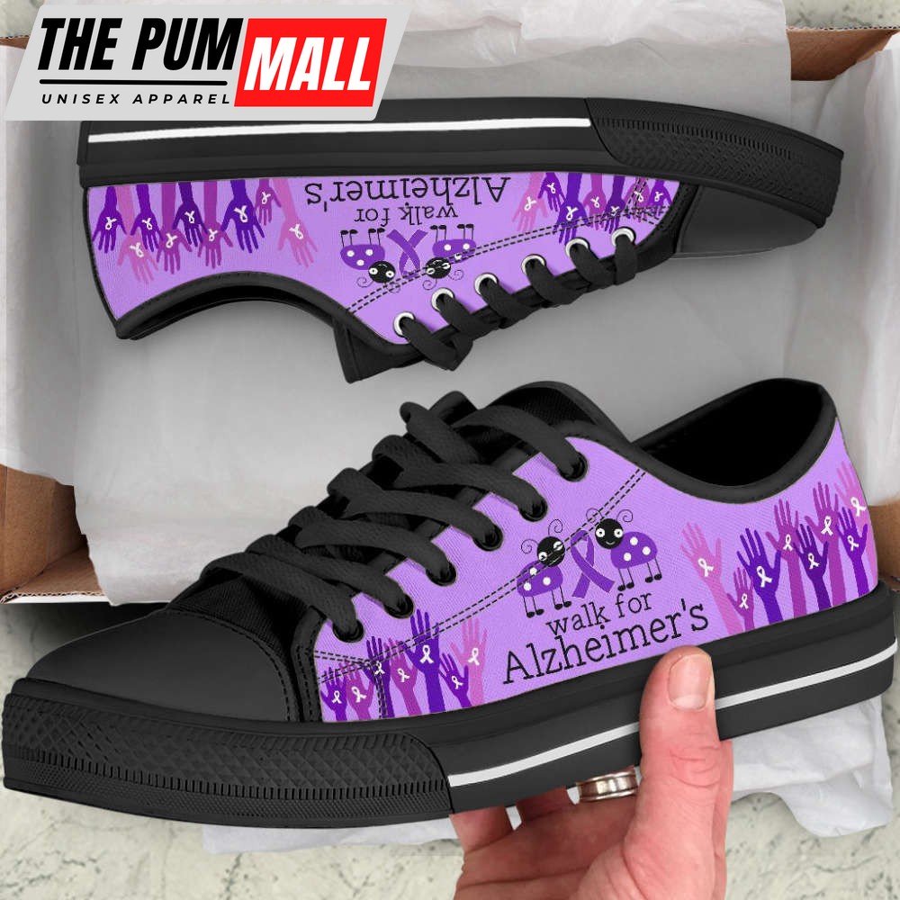 Walk For Alzheimer’s Shoes Low Top Shoes Canvas Shoes: A Playful Choice