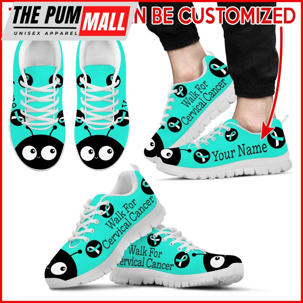 walk-for-cervical-cancer-lady-bug-sneaker-personalized-custom-best-shoes-for-1c7eomdw Walk For Cervical Cancer Lady Bug Sneaker – Personalized Custom – Best Shoes For Men And Women