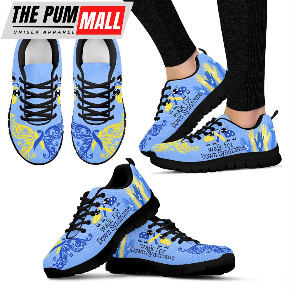 Walk For Down Syndrome Shoes Sneaker Walking Shoes – Best Gift For Men And Women – Cancer Awareness Shoes Malalan