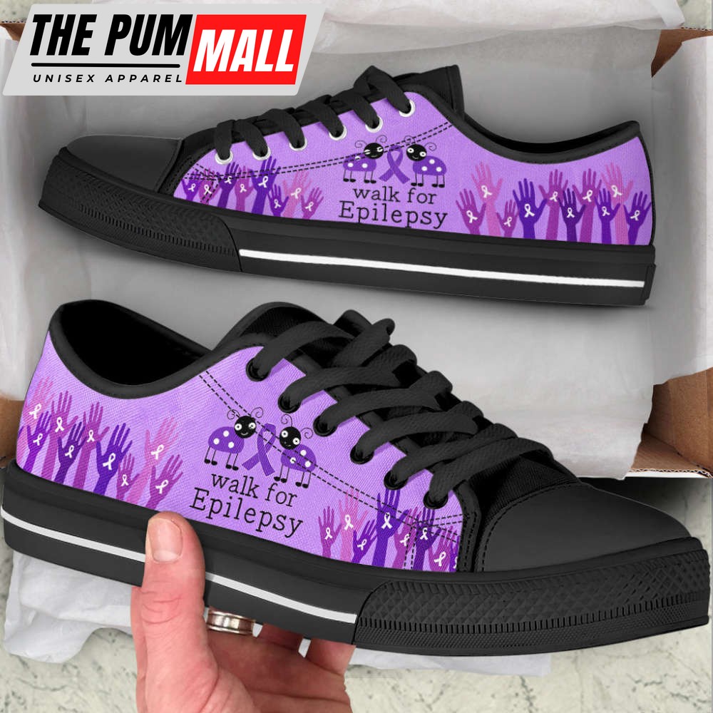 Walk For Epilepsy Shoes Low Top Shoes Canvas Shoes