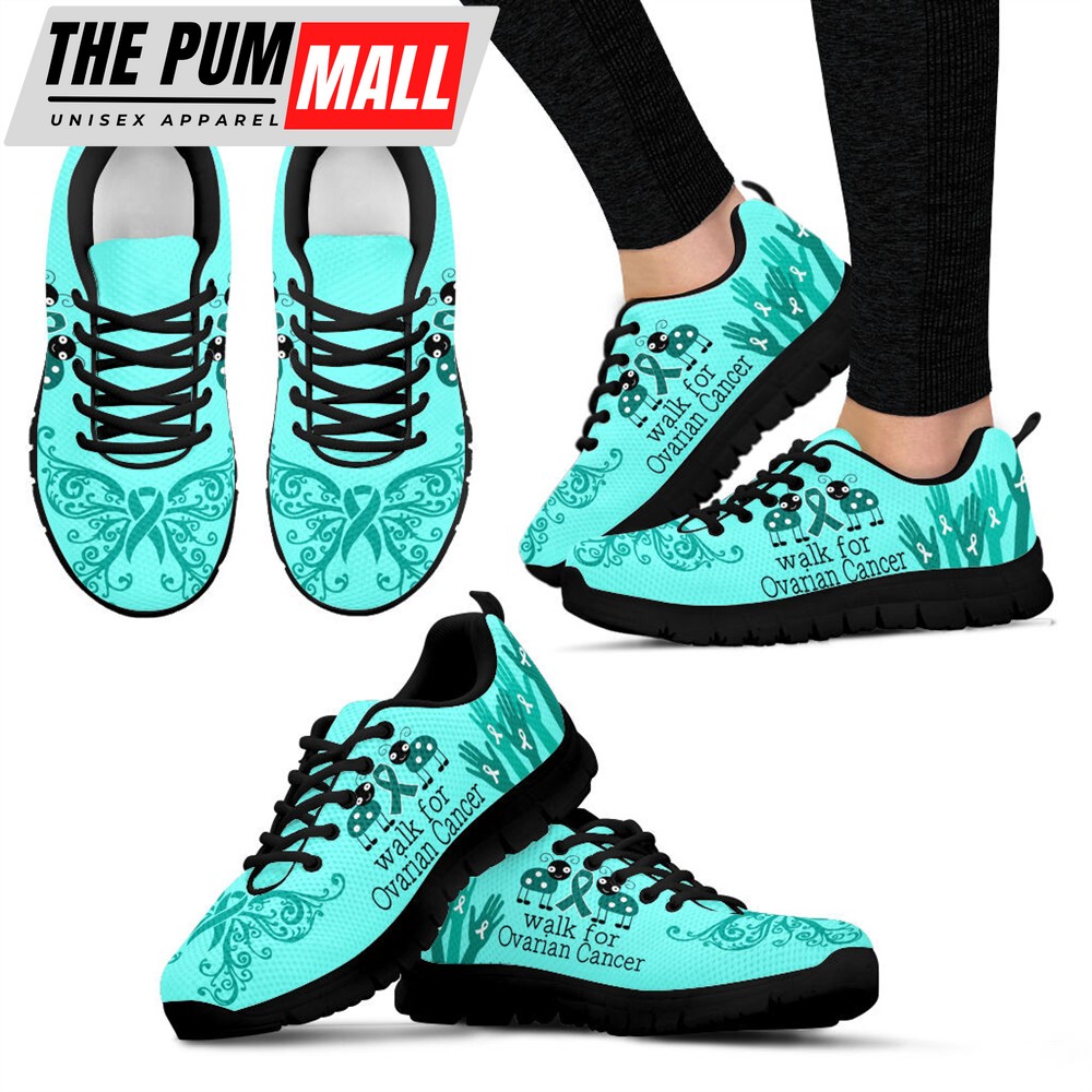 Walk For Ovarian Cancer Shoes Sneaker Walking Shoes – Best Gift For Men And Women