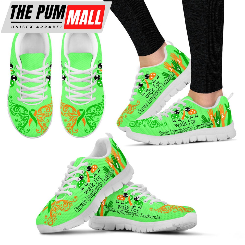 Walk For Small Lymphocytic Lymphoma Orange Sneaker Fashion Sneaker Comfortable Walking Running Lightweight Casual Shoes