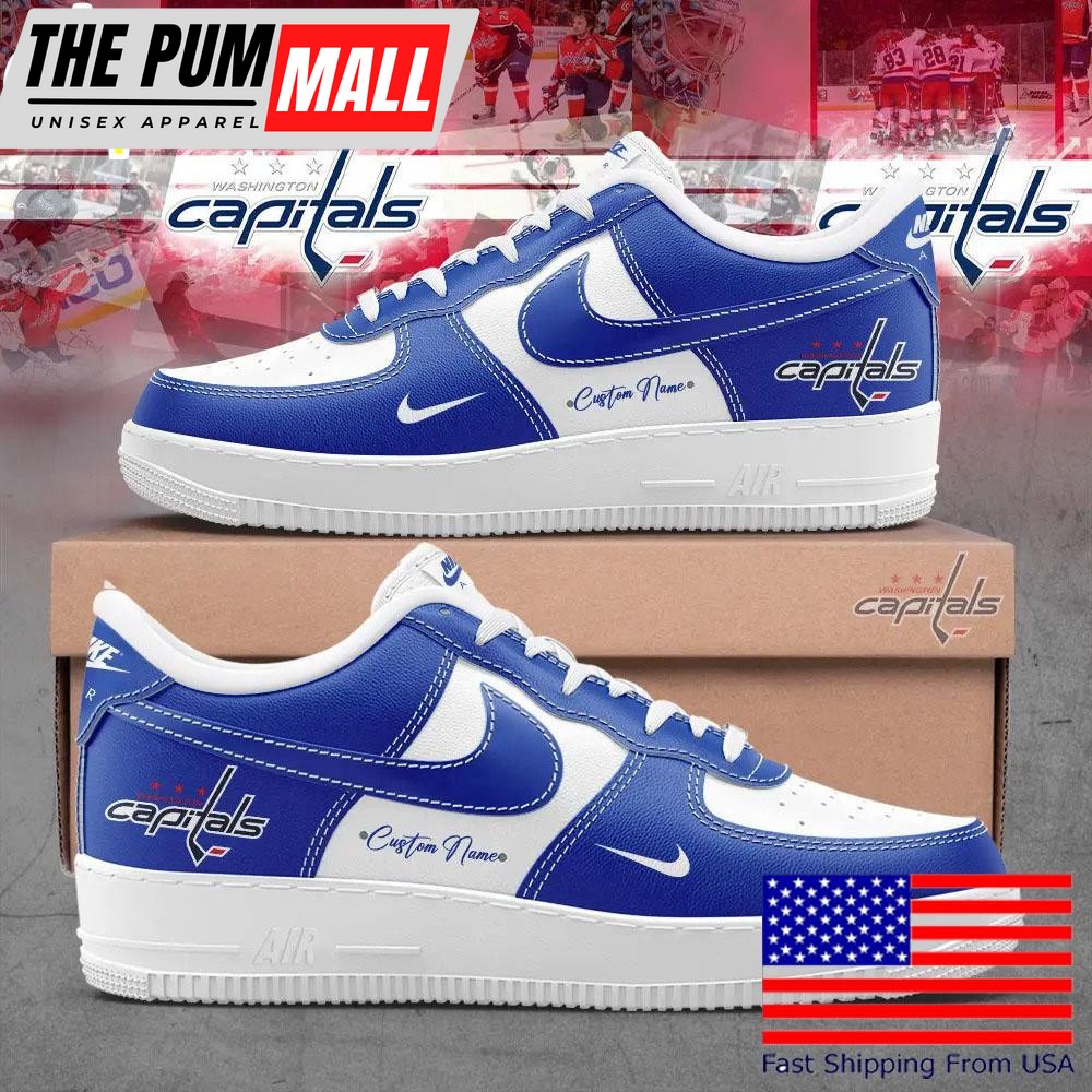 Washington Capitals Team Custom name Air Force 1 Shoes, Best Sneakers For Walking