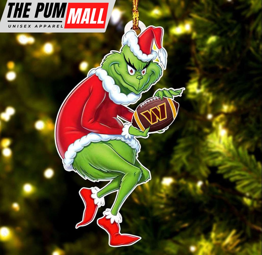 Washington Commanders Christmas Grinch Ornament Grinch Xmas Tree Decoration Limited Edition