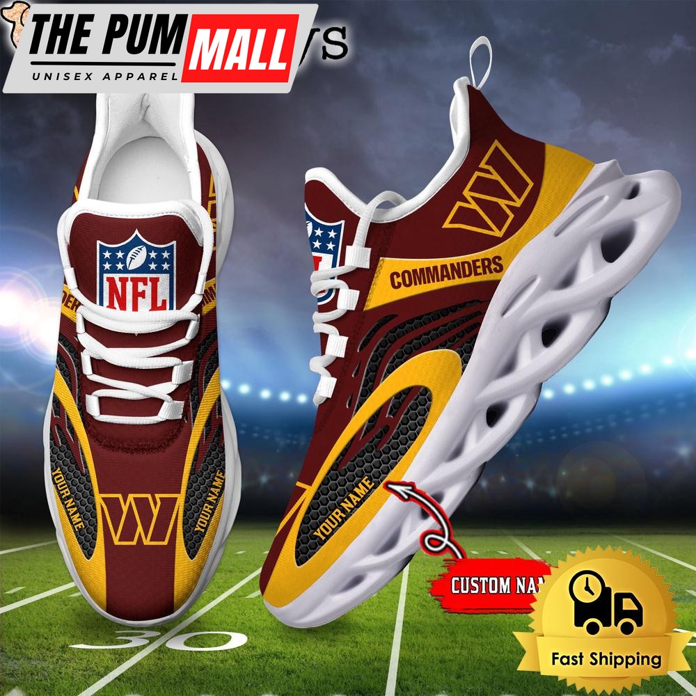 Washington Commanders Custom Max Soul Shoes