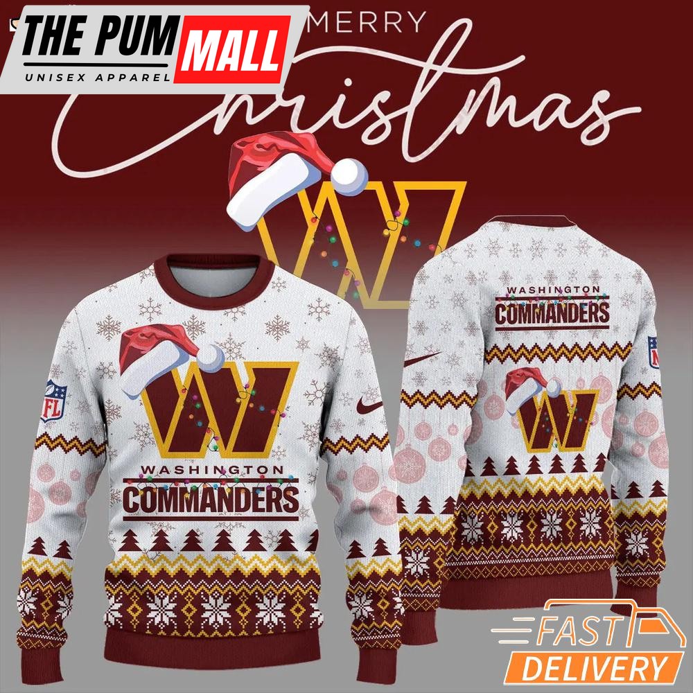 Washington Commanders Merry Christmas New Ugly Sweat Shirt
