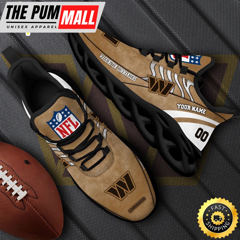 Washington Commanders NFL Clunky Shoes For Fans Custom Name And Number
