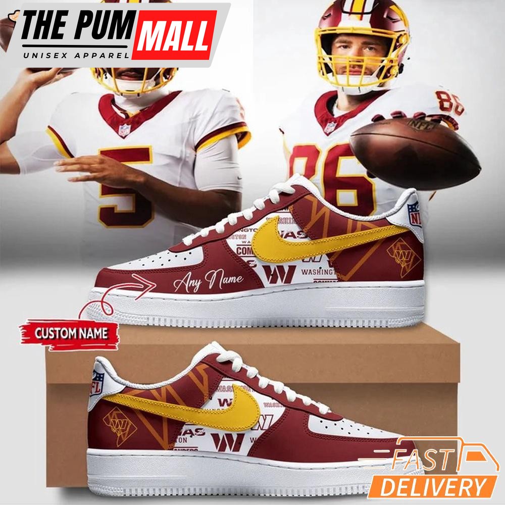 Washington Commanders NFL Super Bowl Era Air Force 1 Shoes