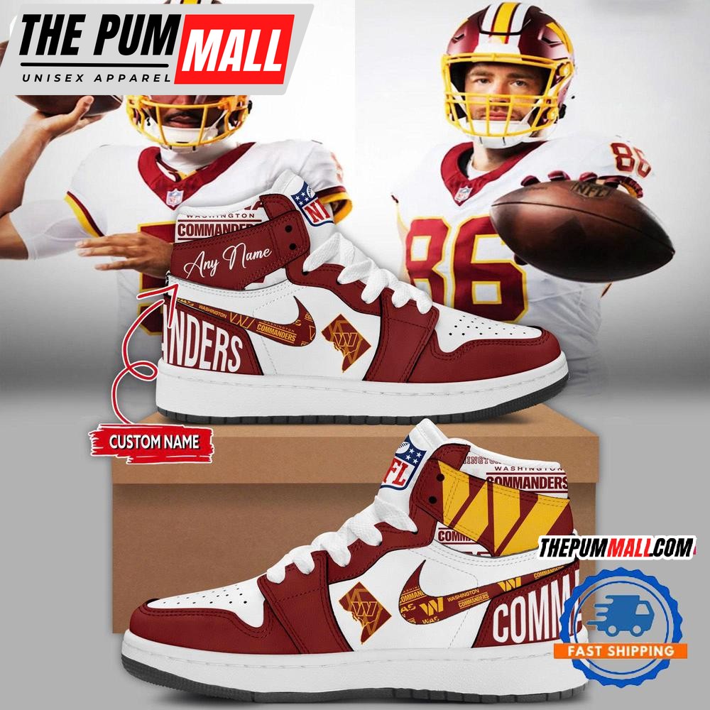 Washington Commanders Super Bowl Era Air Jd1 Hightop Shoes