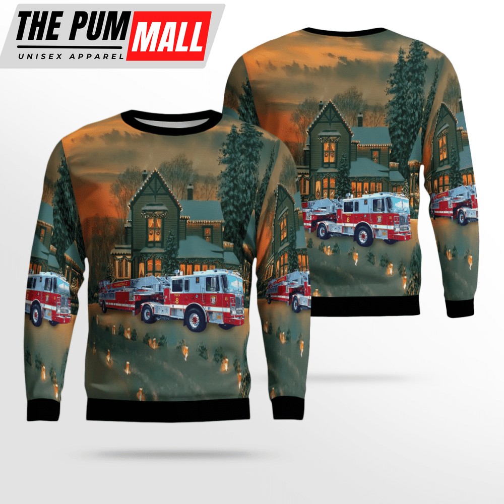 Washington DC Fire And EMS Ugly Christmas Sweater Perfect Christmas Gift