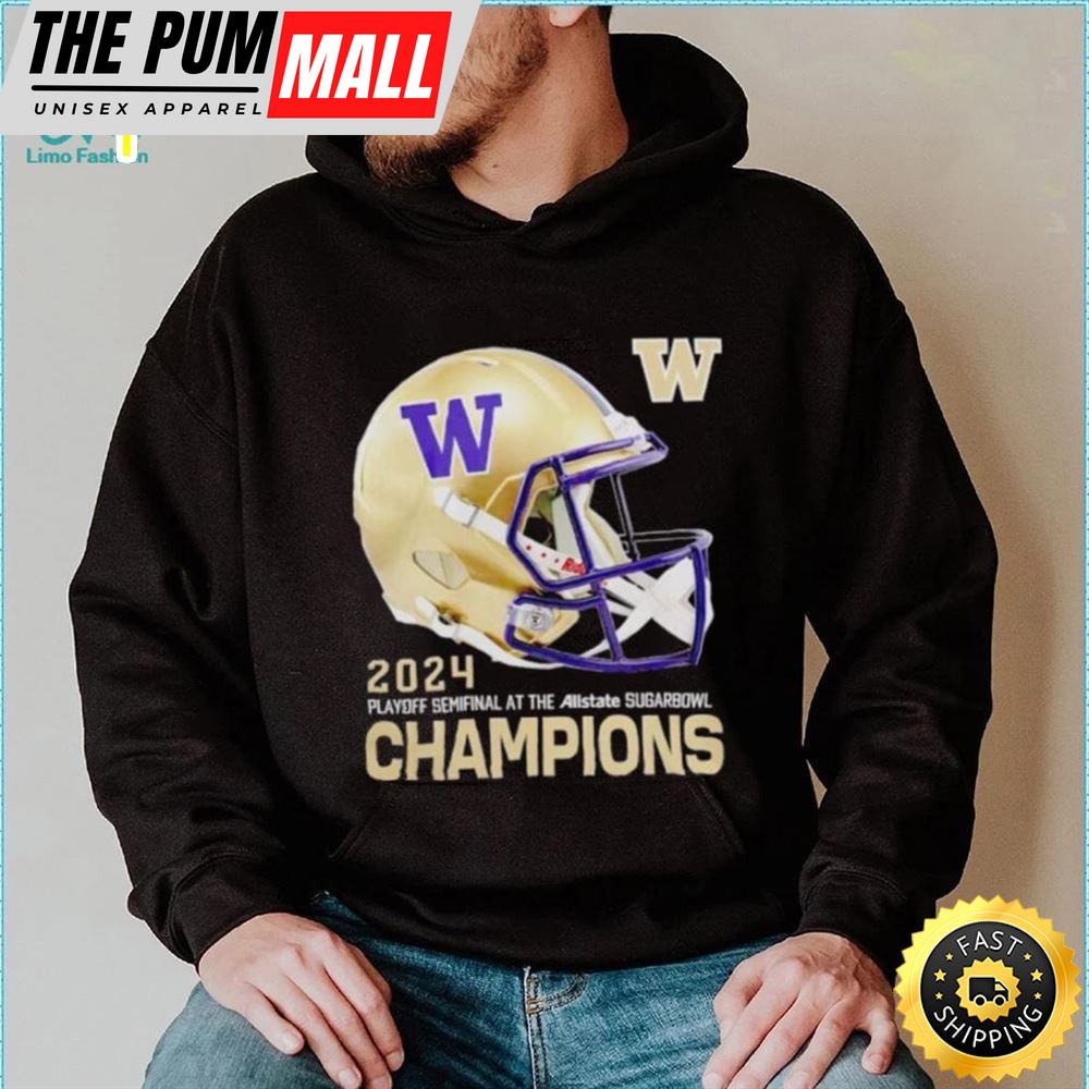 Washington Huskies 2025 Sugar Bowl Champion Helmet Shirt